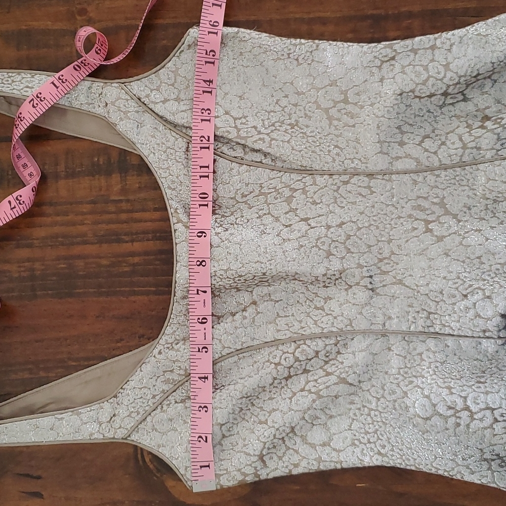 Theia Metallic Dress - Picture 4 of 8